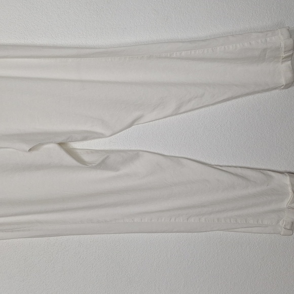 J. Jill White Linen Blend Coastal High Rise Stretch Trouser Pants Size L Tall - Picture 8 of 12